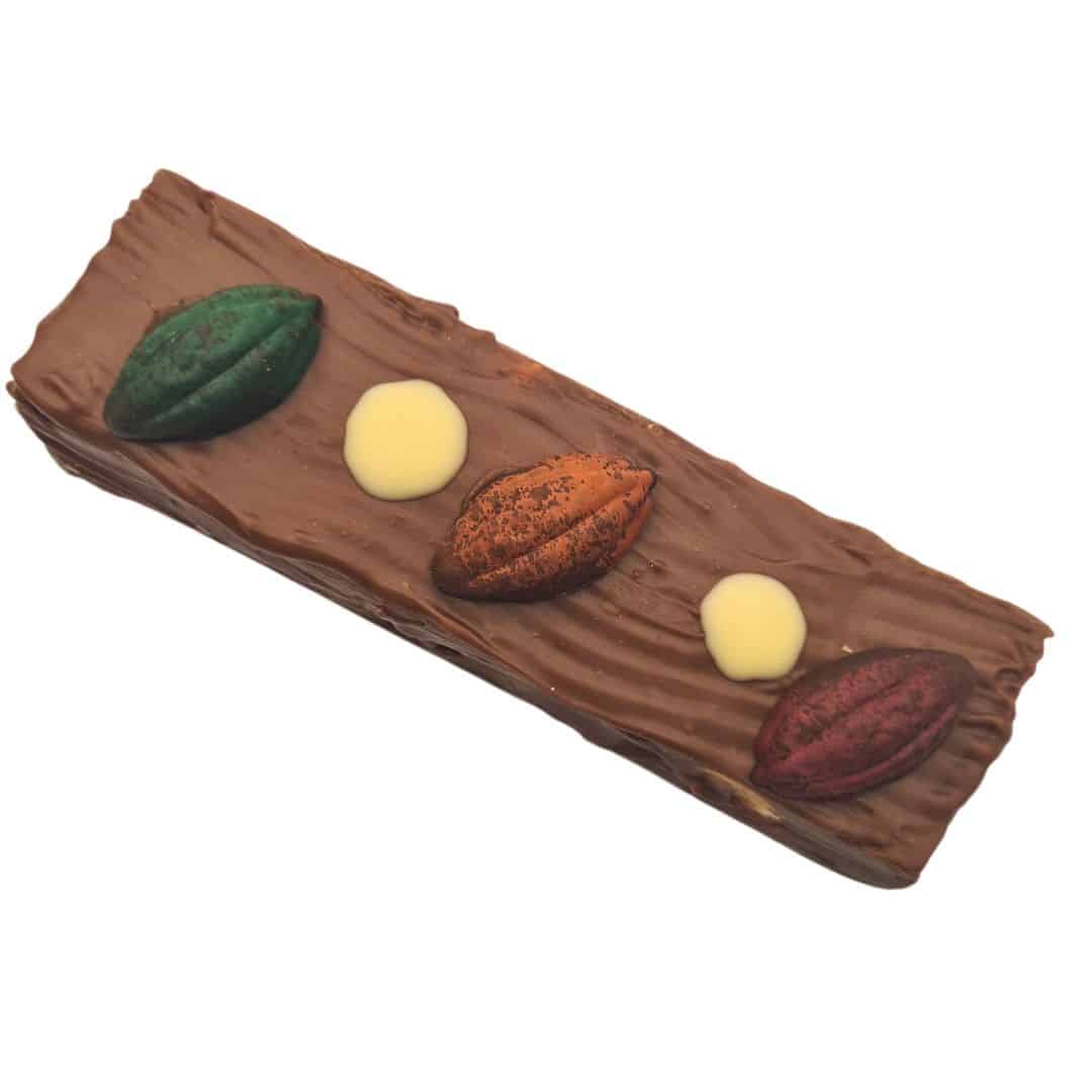 praliné de avellana y chocolate