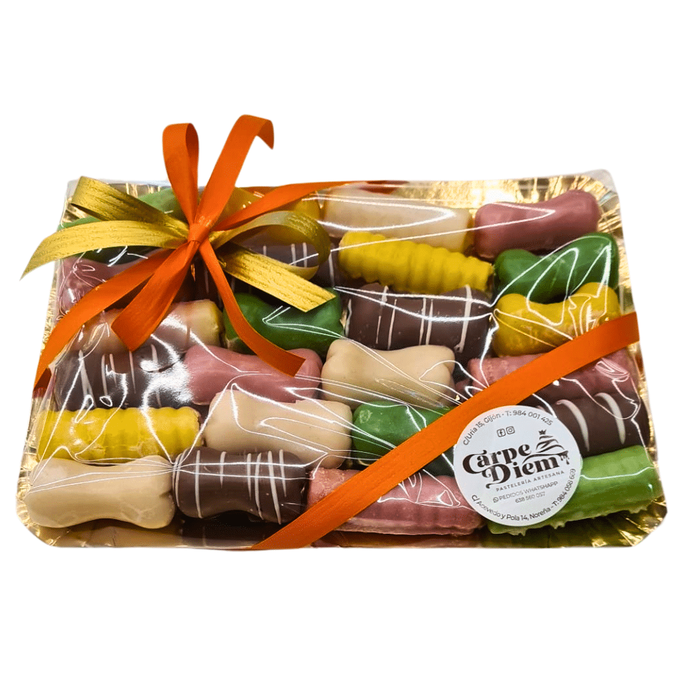 Bandeja huesos de santo macizos y rellenos