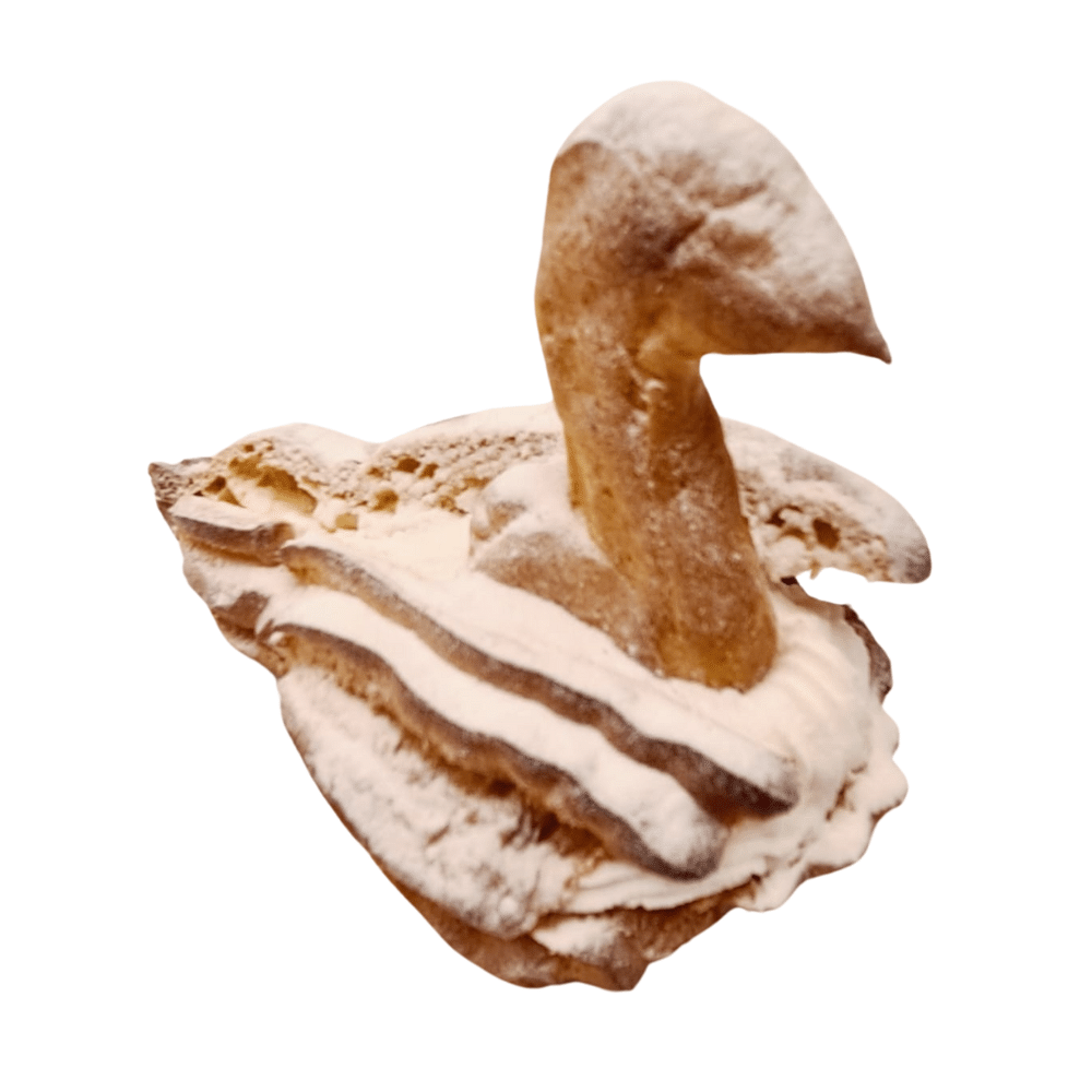 figuras artesanas de cisnes