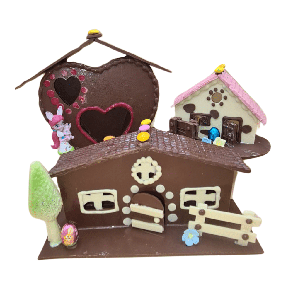 CASITAS DE CHOCOLATE CON PERSONAJES