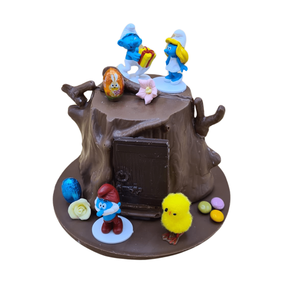 TRONCO DE CHOCOLATE CON PERSONAJES